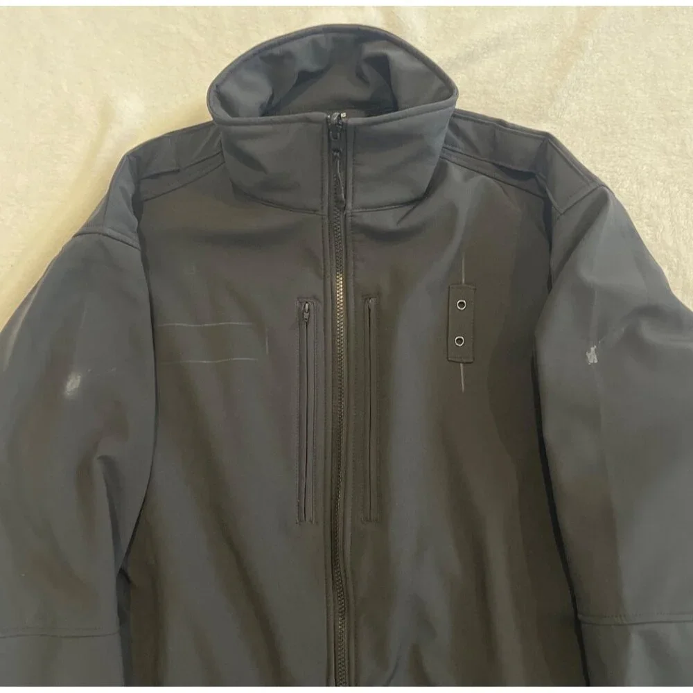 New Spiewak S318ZX Soft Shell Jacket Mens Large Long Dark Navy